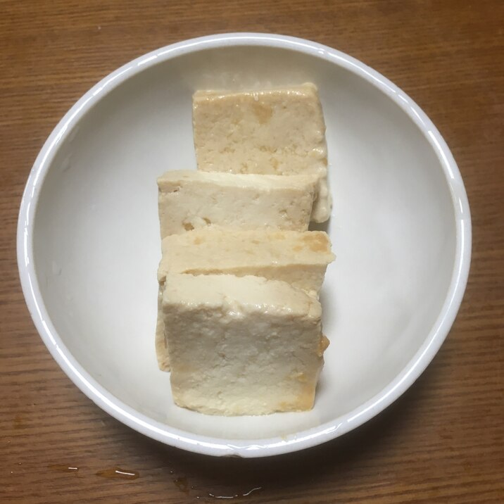 木綿豆腐の味噌酒粕漬け